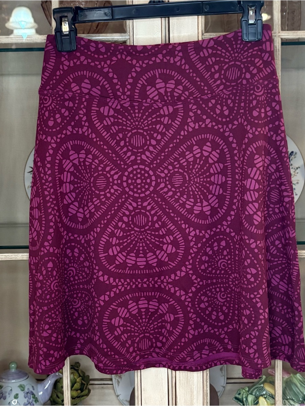 EUC Patagonia Purple Patterned Flowy Skirt